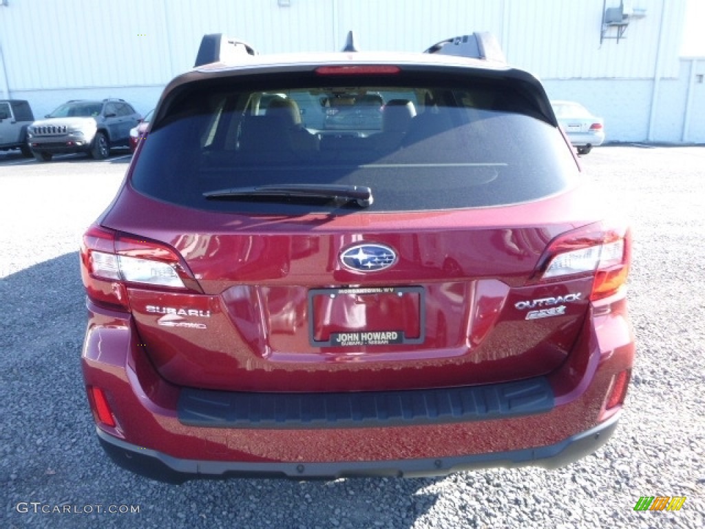 2017 Outback 2.5i Limited - Venetian Red Pearl / Warm Ivory photo #8