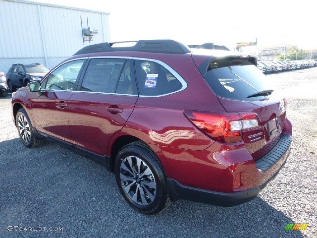 2017 Outback 2.5i Limited - Venetian Red Pearl / Warm Ivory photo #9