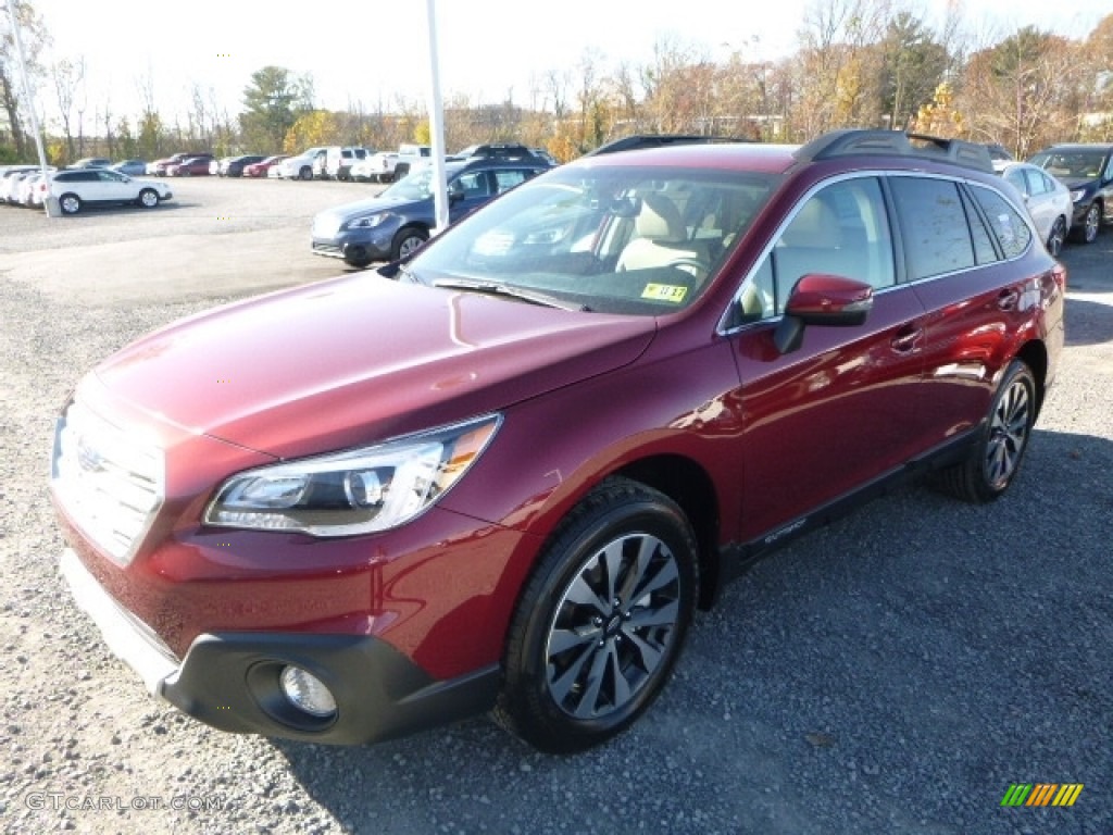 2017 Outback 2.5i Limited - Venetian Red Pearl / Warm Ivory photo #11