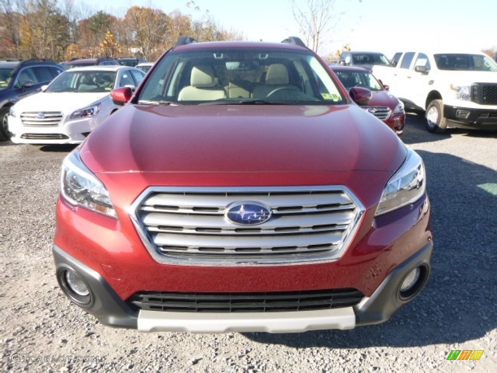 2017 Outback 2.5i Limited - Venetian Red Pearl / Warm Ivory photo #12