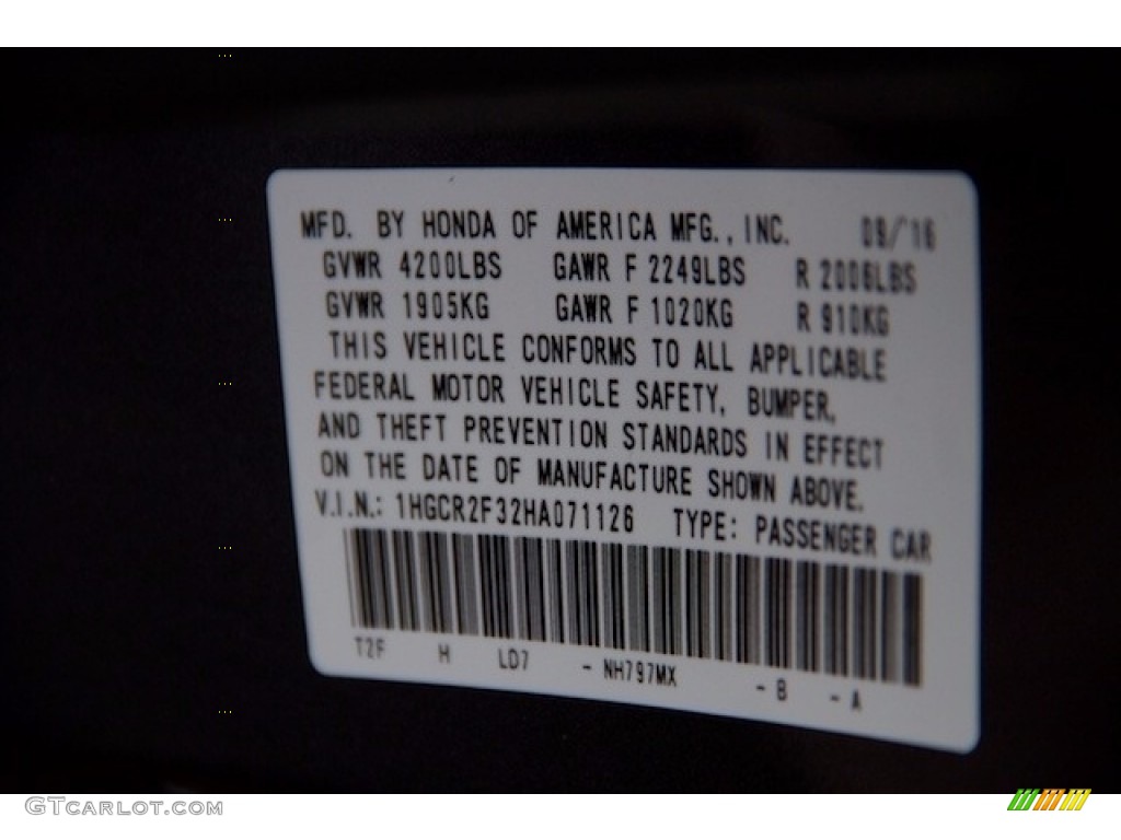 2017 Accord LX Sedan - Modern Steel Metallic / Gray photo #16