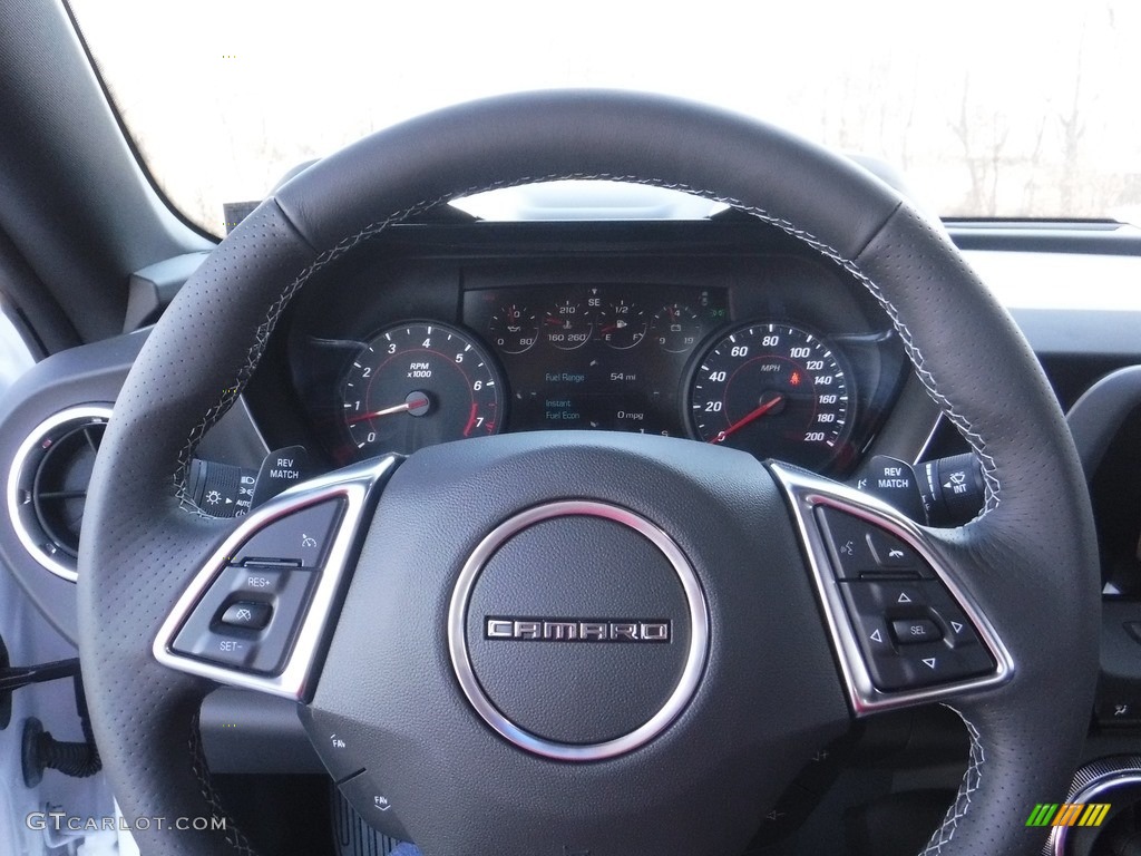 2017 Chevrolet Camaro SS Coupe Jet Black Steering Wheel Photo #117110401