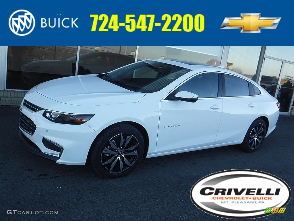 2017 Malibu LT - Summit White / Jet Black photo #1