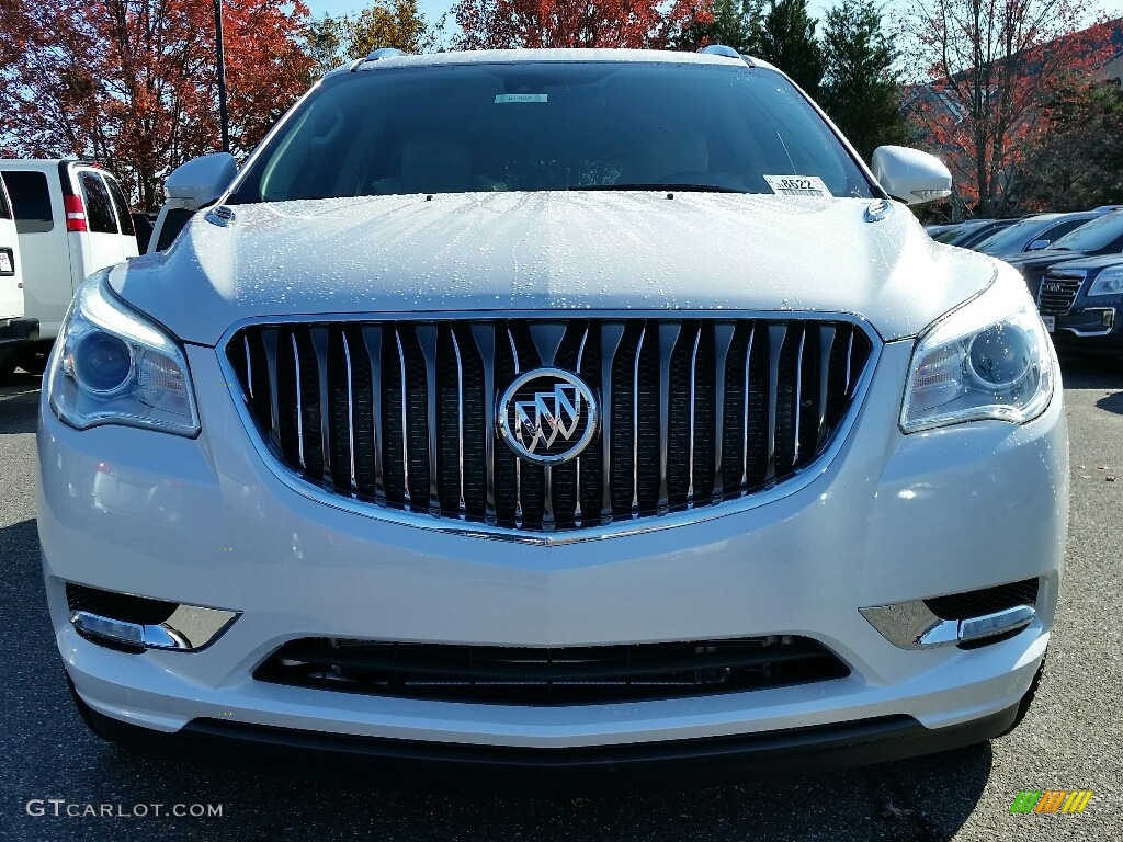 2017 Enclave Premium AWD - White Frost Tricoat / Light Titanium photo #2