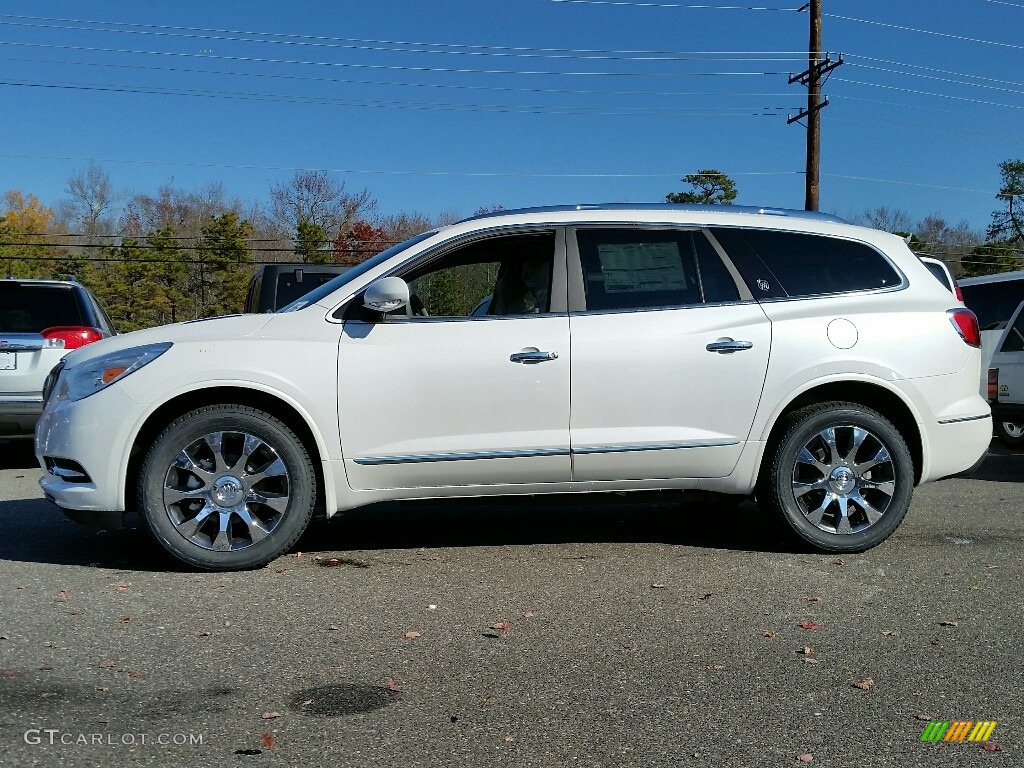 White Frost Tricoat 2017 Buick Enclave Premium AWD Exterior Photo #117113653