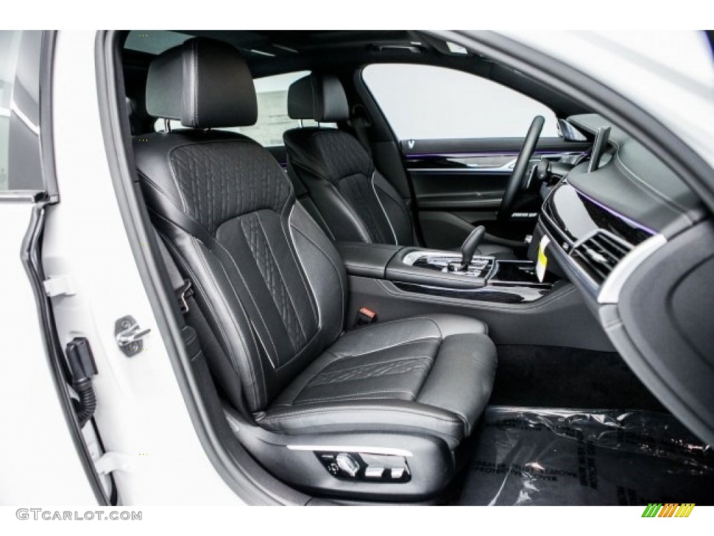 Black Interior 2017 BMW 7 Series 750i xDrive Sedan Photo #117115303