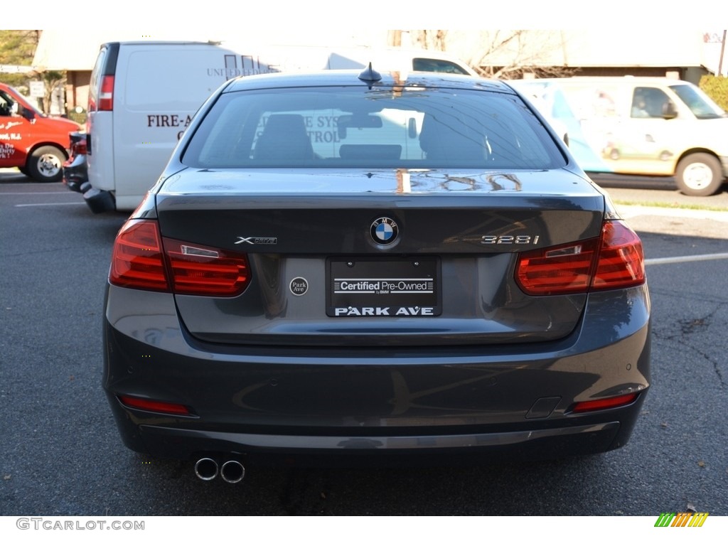 2014 3 Series 328i xDrive Sedan - Mineral Grey Metallic / Black photo #4