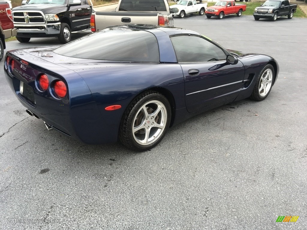 2001 Corvette Coupe - Navy Blue Metallic / Light Oak photo #8