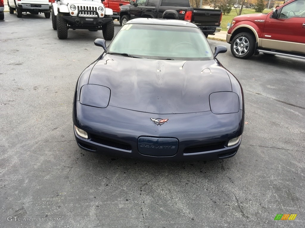 2001 Corvette Coupe - Navy Blue Metallic / Light Oak photo #13