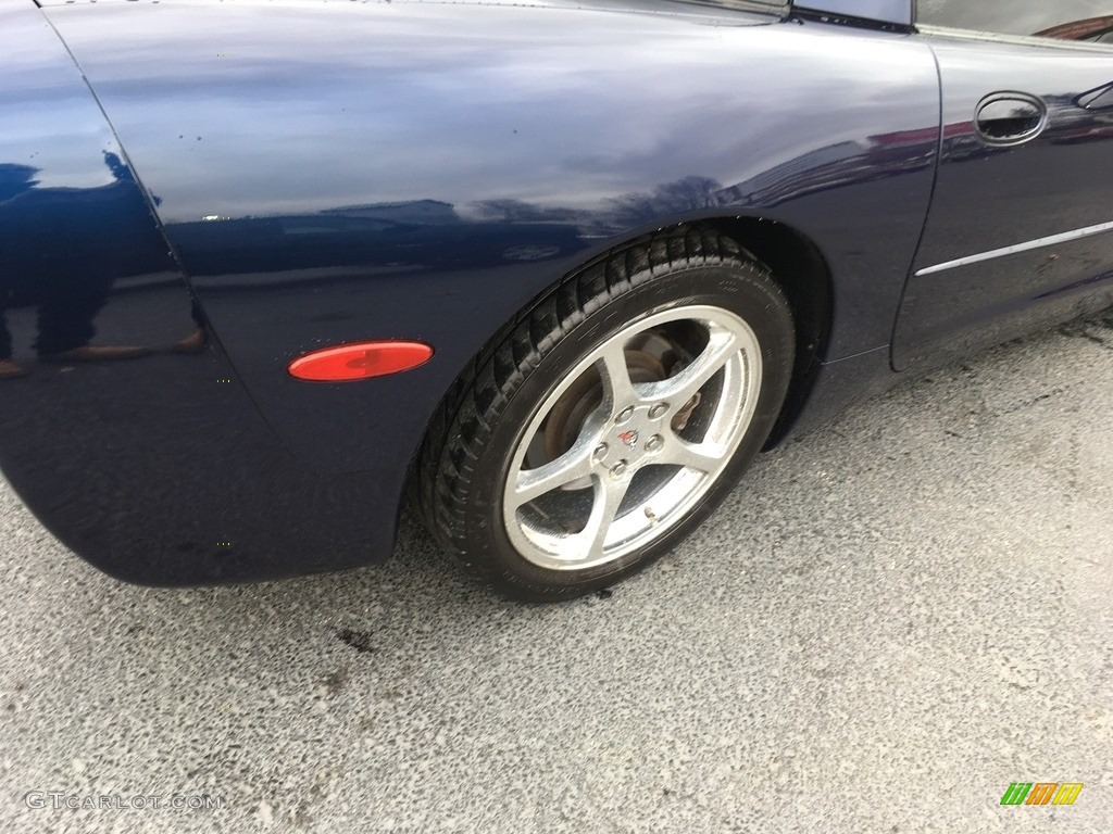 2001 Corvette Coupe - Navy Blue Metallic / Light Oak photo #18