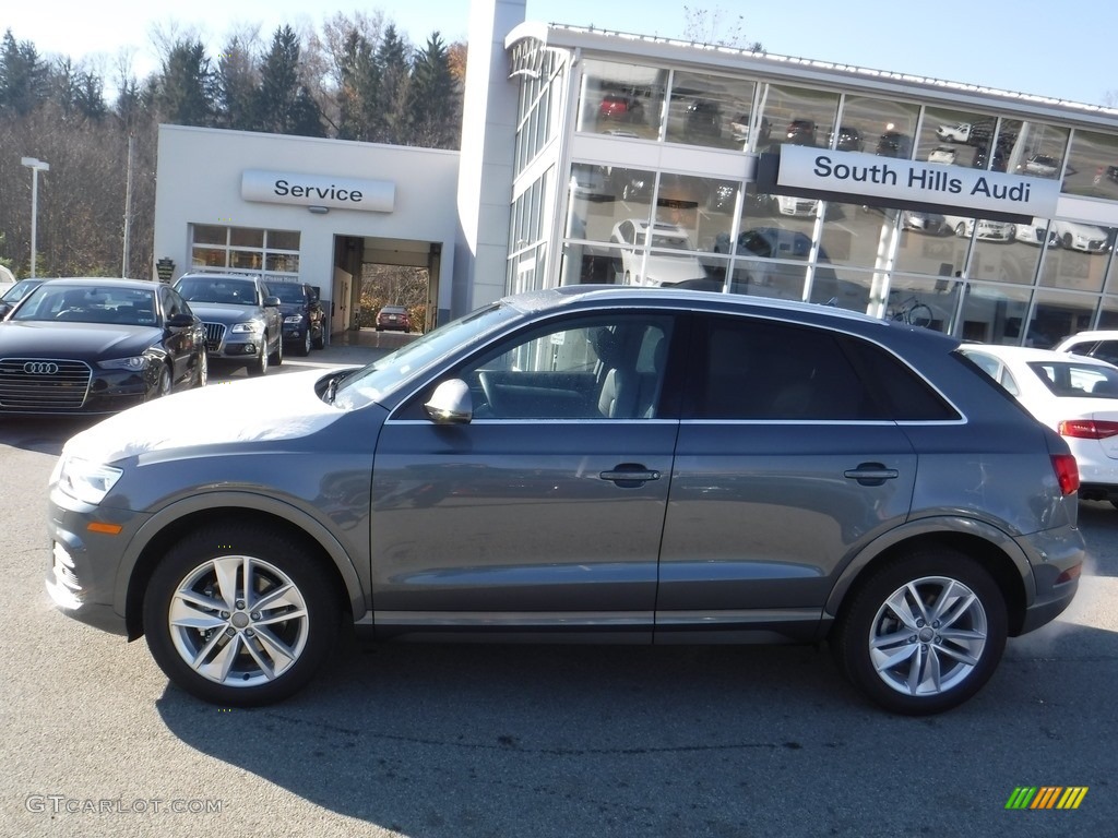 2017 Q3 2.0 TFSI Premium Plus quattro - Monsoon Gray Metallic / Black photo #2