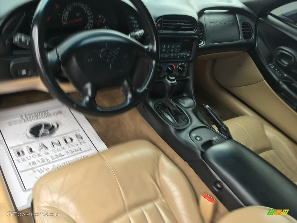 2001 Corvette Coupe - Navy Blue Metallic / Light Oak photo #28