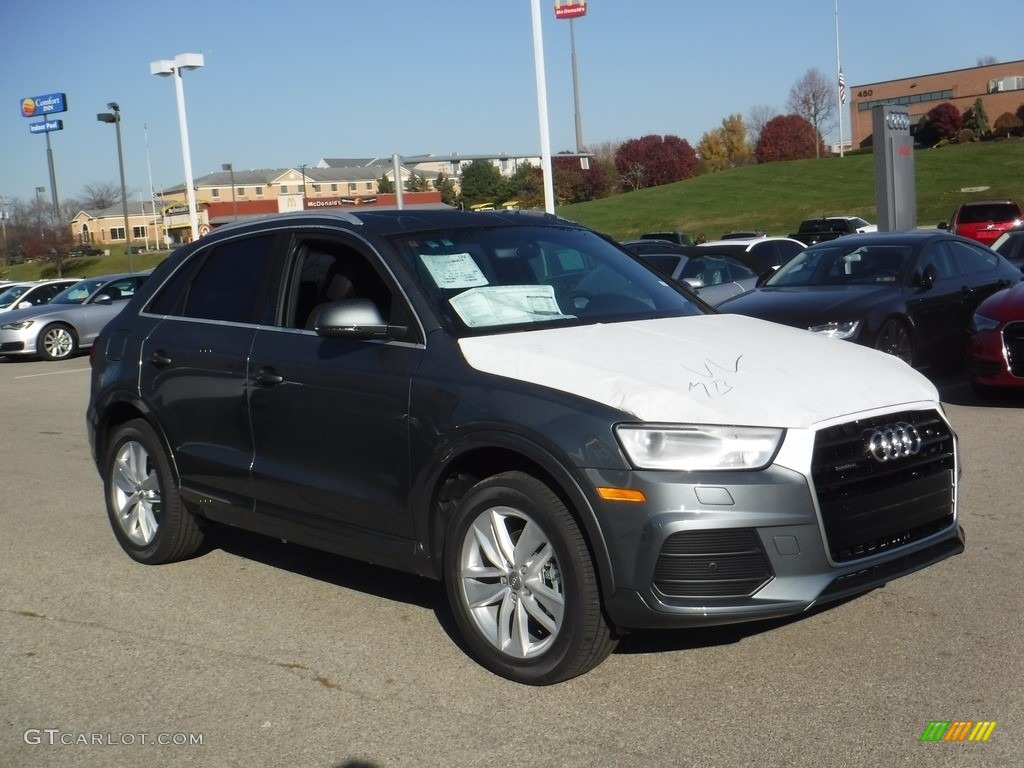 2017 Q3 2.0 TFSI Premium Plus quattro - Monsoon Gray Metallic / Black photo #7