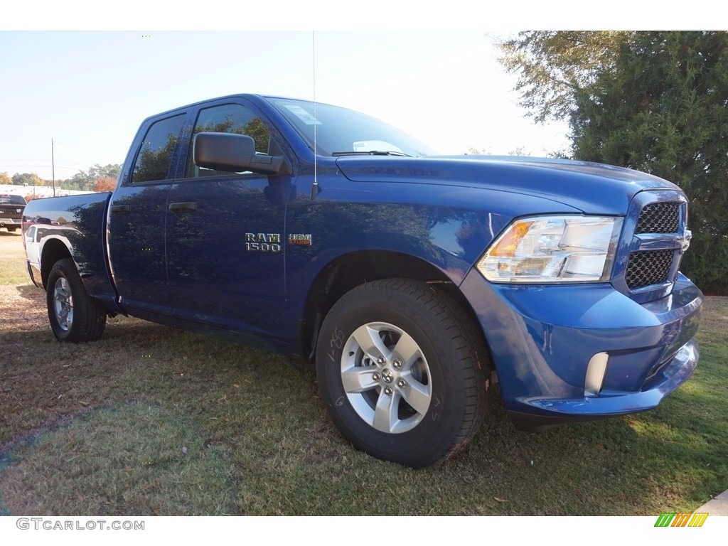 2017 1500 Express Quad Cab - Blue Streak Pearl / Black/Diesel Gray photo #3