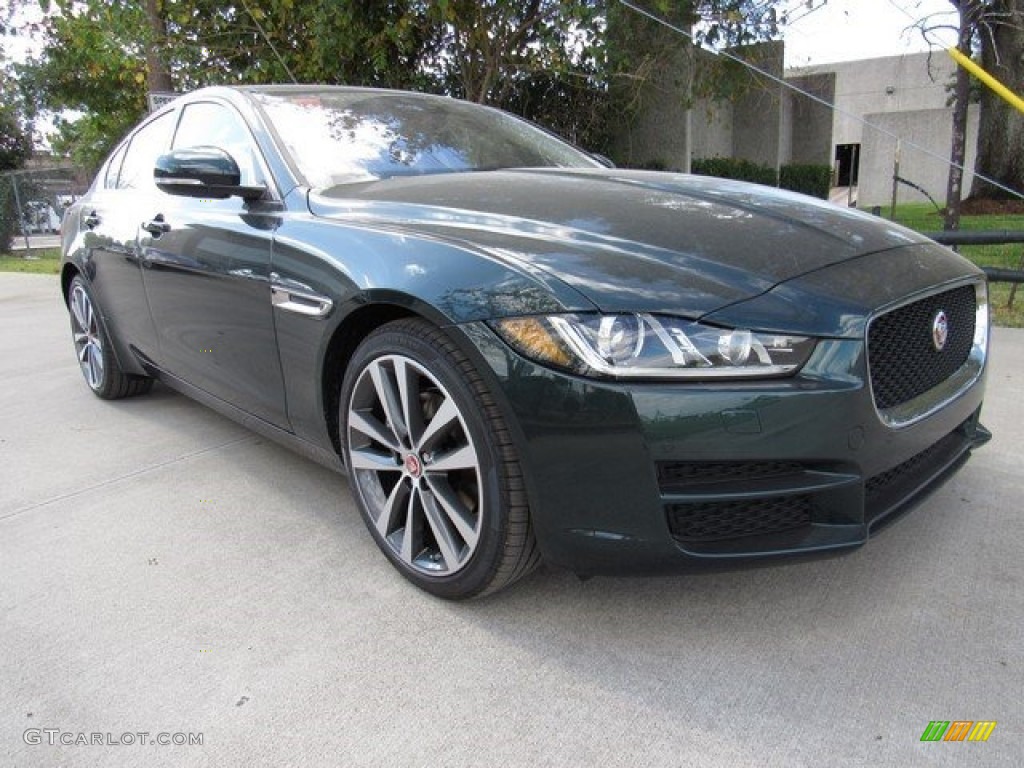 2017 XE 20d Prestige - British Racing Green / Jet photo #2