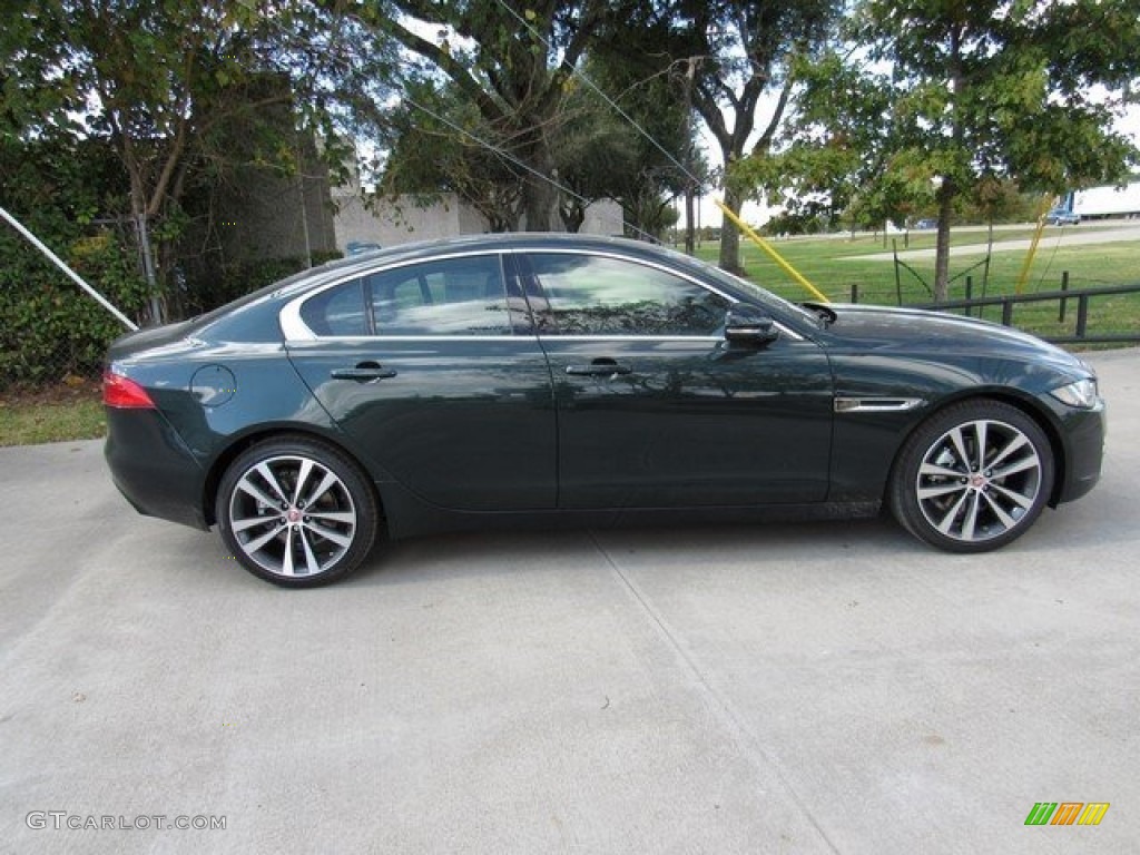 2017 XE 20d Prestige - British Racing Green / Jet photo #6