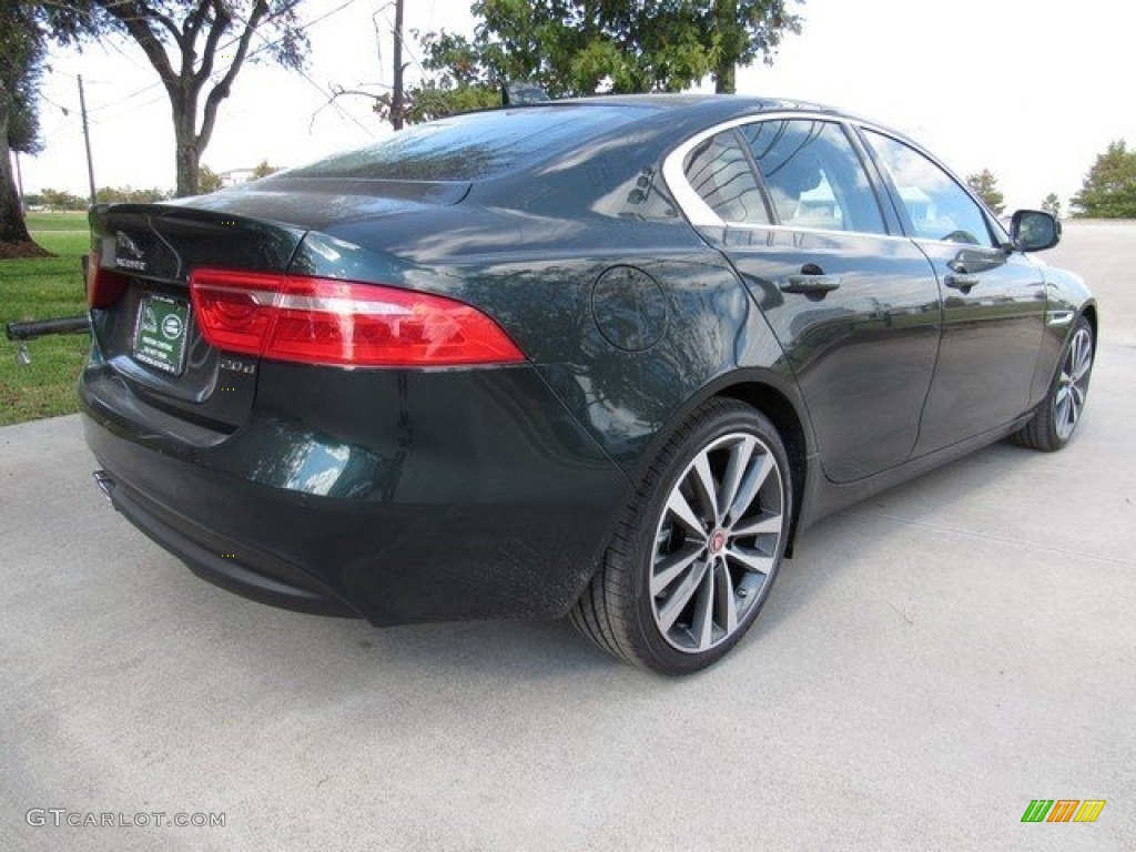 2017 XE 20d Prestige - British Racing Green / Jet photo #7