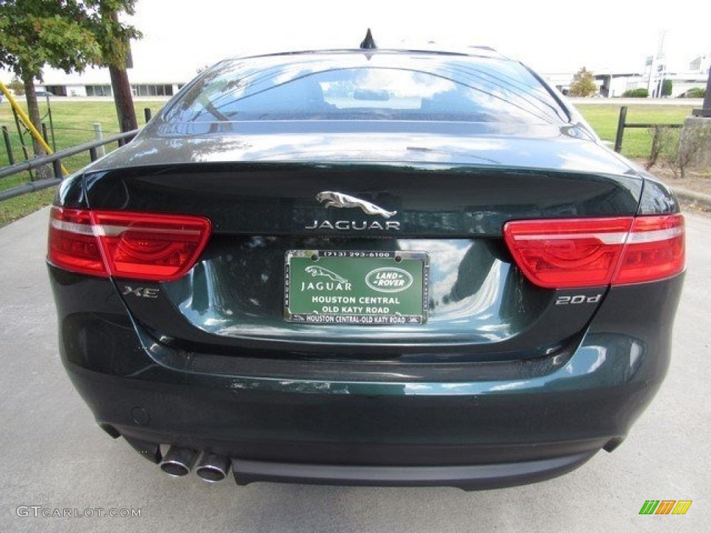 2017 XE 20d Prestige - British Racing Green / Jet photo #8