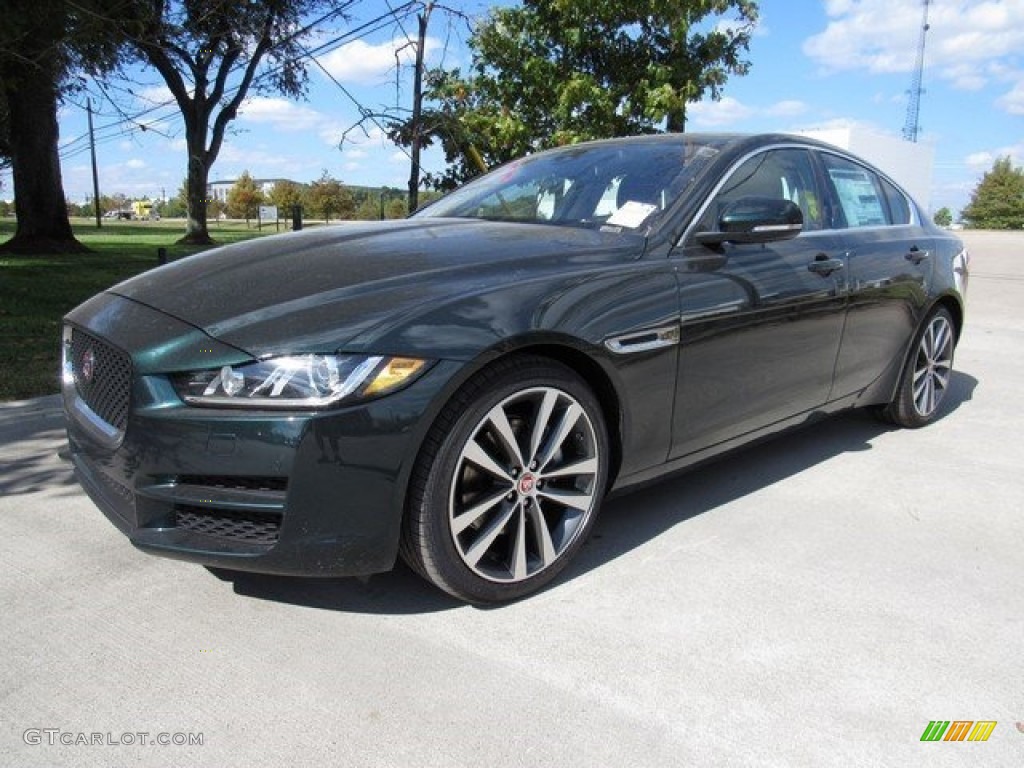 British Racing Green 2017 Jaguar XE 20d Prestige Exterior Photo #117124178