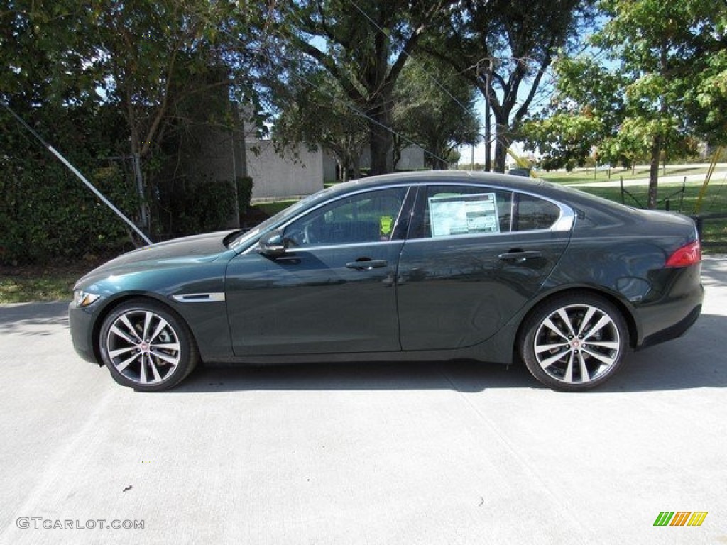 2017 XE 20d Prestige - British Racing Green / Jet photo #11