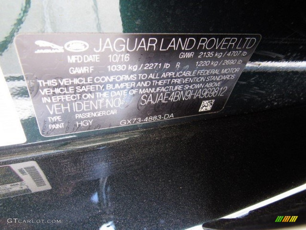 2017 XE 20d Prestige - British Racing Green / Jet photo #19