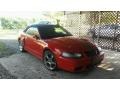 2004 Torch Red Ford Mustang Cobra Convertible  photo #2