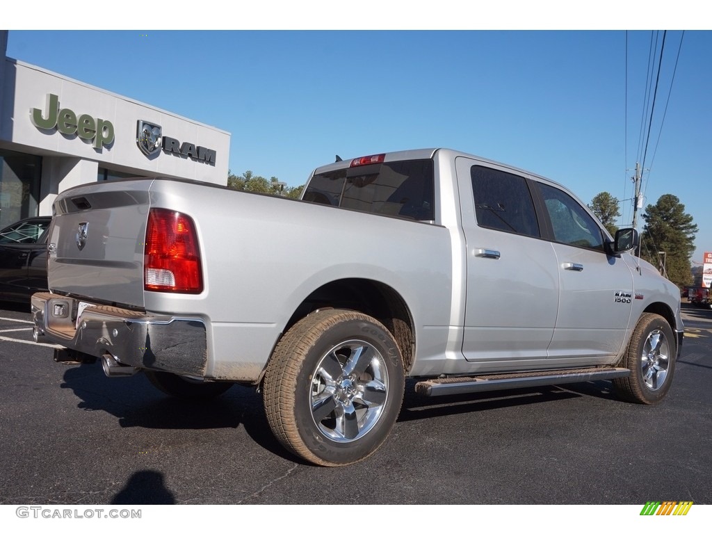 2017 1500 Big Horn Crew Cab - Bright Silver Metallic / Black/Diesel Gray photo #7