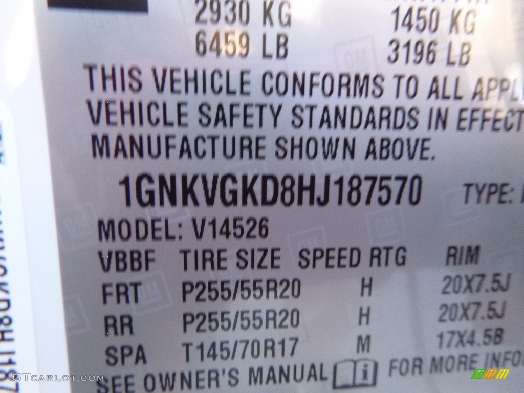 2017 Traverse LT AWD - Summit White / Ebony photo #15