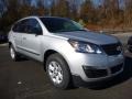 2017 Silver Ice Metallic Chevrolet Traverse LS AWD  photo #3