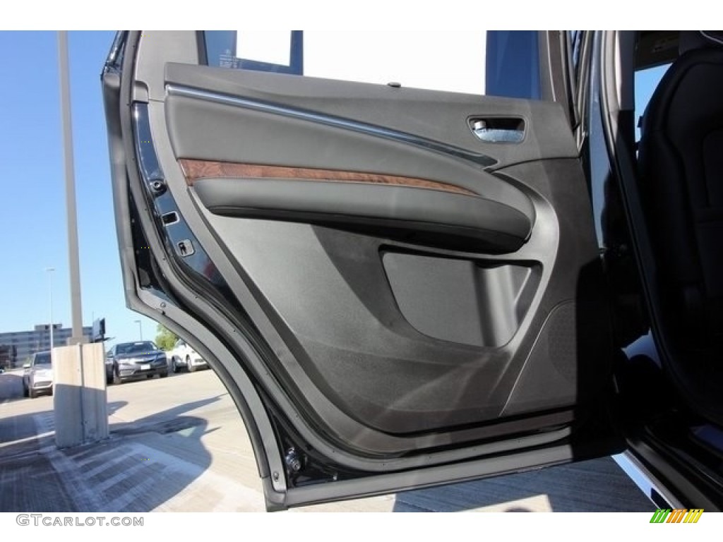 2017 Acura MDX Advance Ebony Door Panel Photo #117128530
