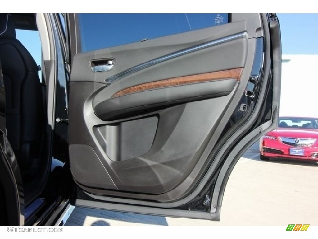 2017 Acura MDX Advance Ebony Door Panel Photo #117128563
