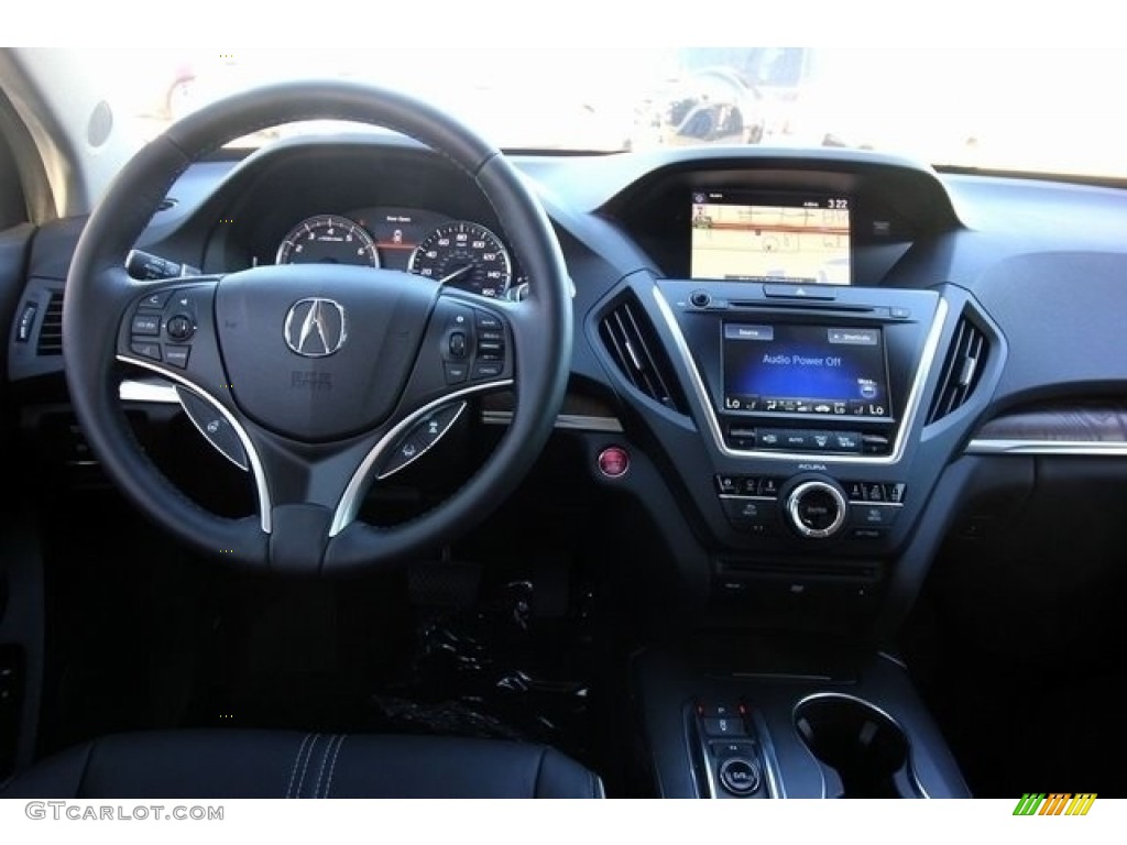 2017 Acura MDX Advance Ebony Dashboard Photo #117128623