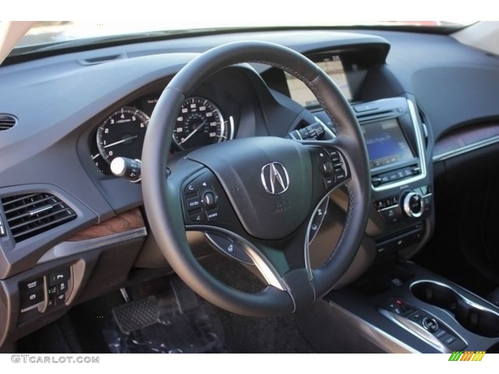 2017 Acura MDX Advance Ebony Dashboard Photo #117128773