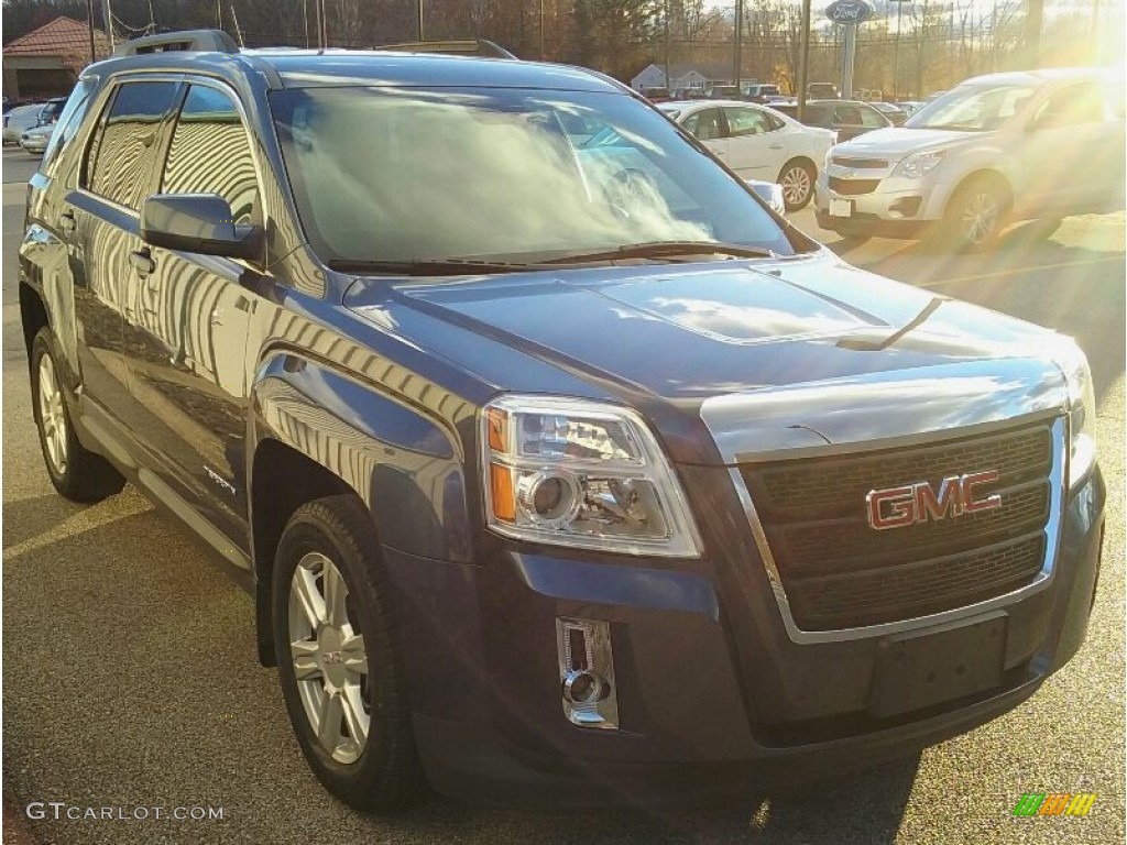 2014 Terrain SLE AWD - Atlantis Blue Metallic / Jet Black photo #2