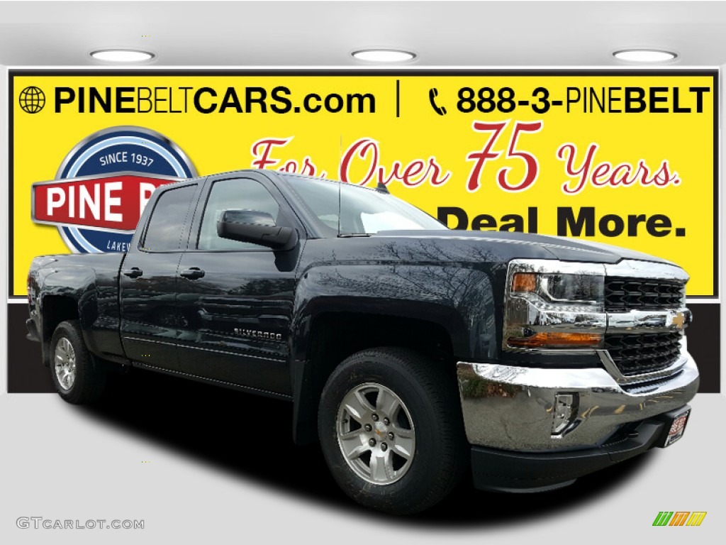 2017 Silverado 1500 LT Double Cab 4x4 - Graphite Metallic / Jet Black photo #1
