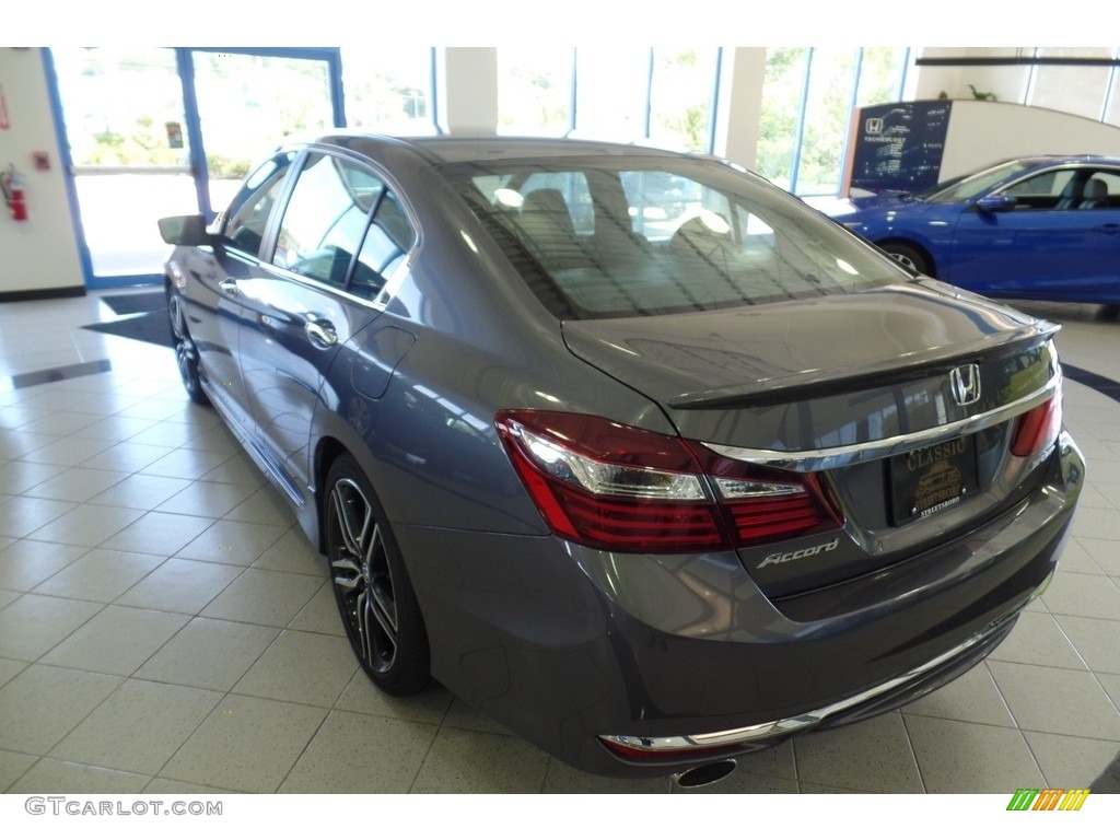 2017 Accord Sport Sedan - Modern Steel Metallic / Black photo #2