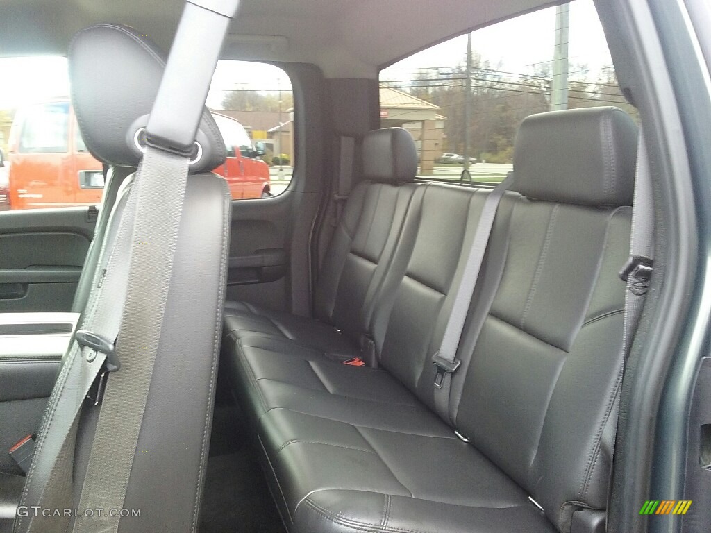 2011 Silverado 1500 LTZ Extended Cab 4x4 - Steel Green Metallic / Ebony photo #10