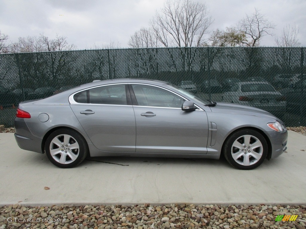 2009 XF Luxury - Lunar Grey Metallic / Charcoal/Charcoal photo #2
