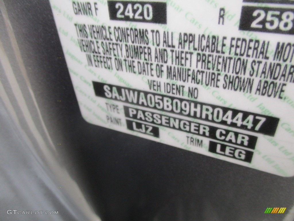 2009 XF Luxury - Lunar Grey Metallic / Charcoal/Charcoal photo #19