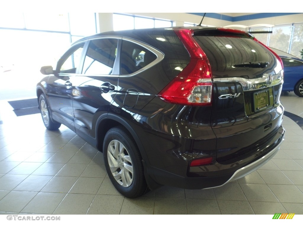 2016 CR-V EX AWD - Kona Coffee Metallic / Black photo #2