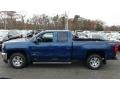 2017 Deep Ocean Blue Metallic Chevrolet Silverado 1500 LT Double Cab 4x4  photo #3