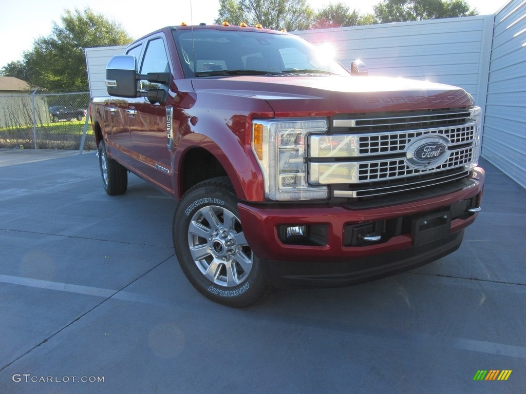 2017 Race Red Ford F250 Super Duty Platinum Crew Cab 4x4 117131550 Race Red Ford F250 Super Duty