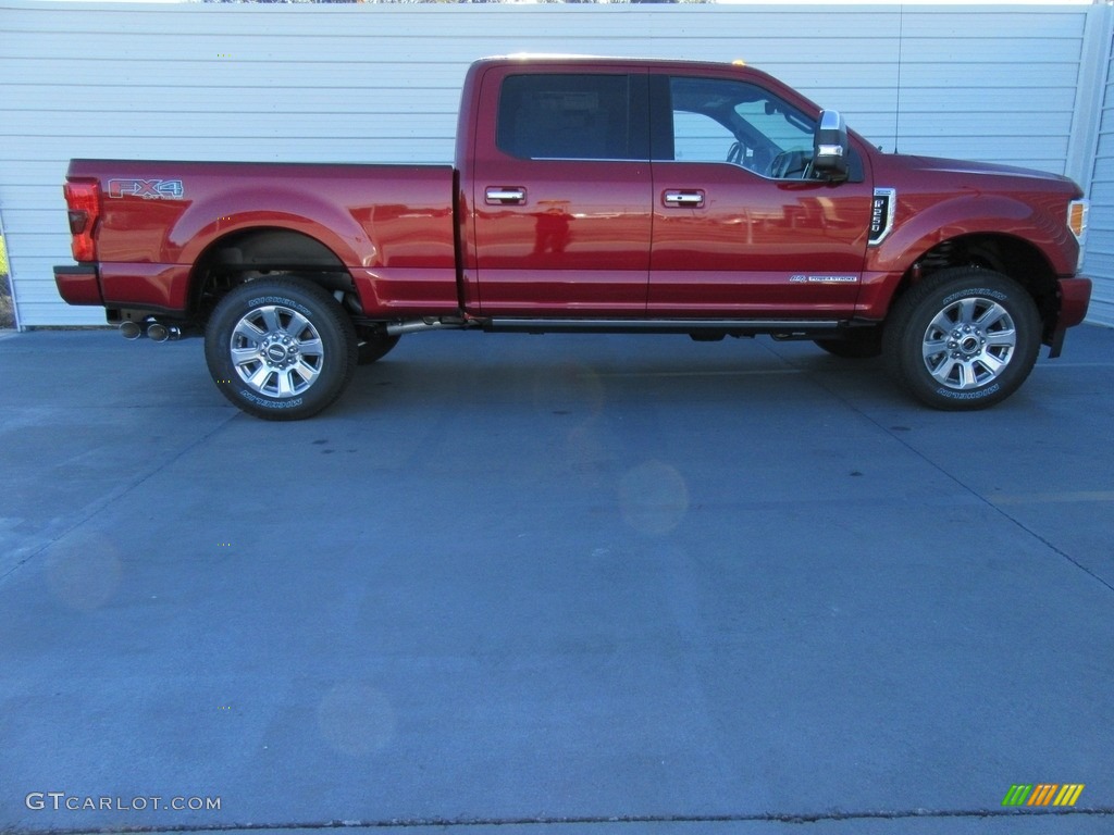 2017 F250 Super Duty Platinum Crew Cab 4x4 - Ruby Red / Black photo #3