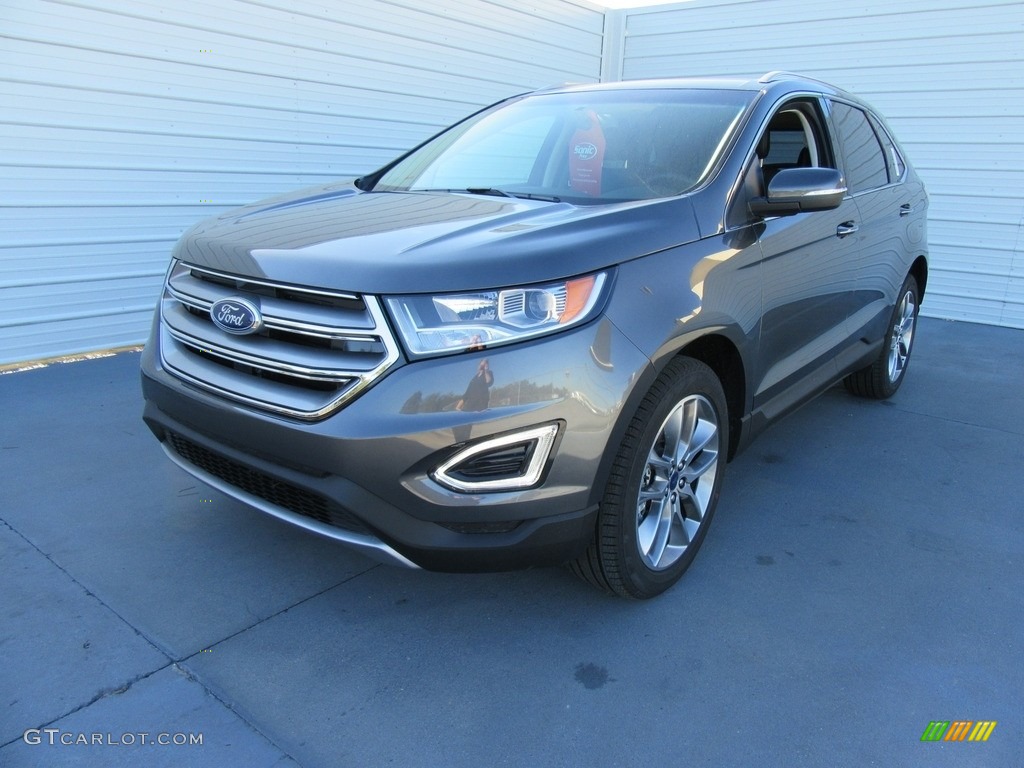 Magnetic Metallic 2017 Ford Edge Titanium AWD Exterior Photo #117138254
