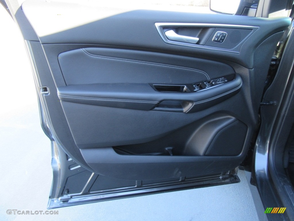 2017 Ford Edge Titanium AWD Ebony Door Panel Photo #117138611
