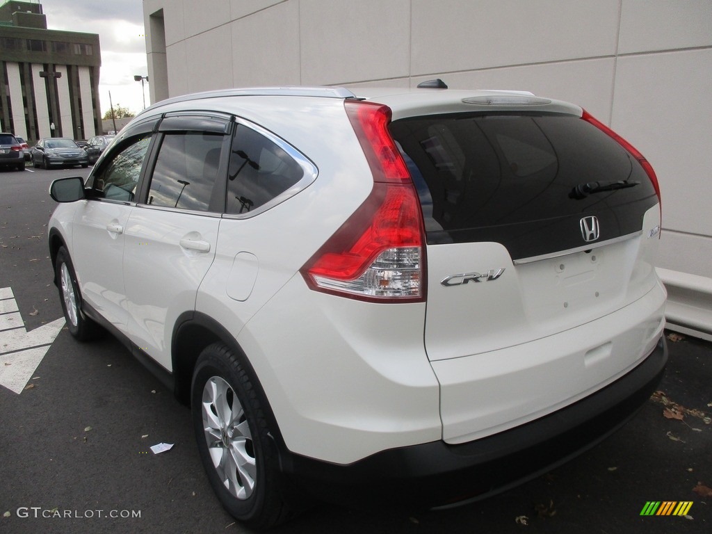 2014 CR-V EX-L AWD - White Diamond Pearl / Beige photo #4