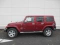 2011 Deep Cherry Red Jeep Wrangler Unlimited Sahara 4x4  photo #2