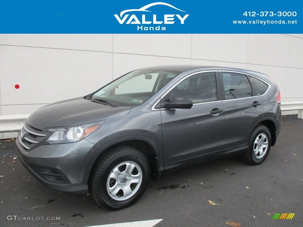 2012 CR-V LX 4WD - Polished Metal Metallic / Gray photo #1