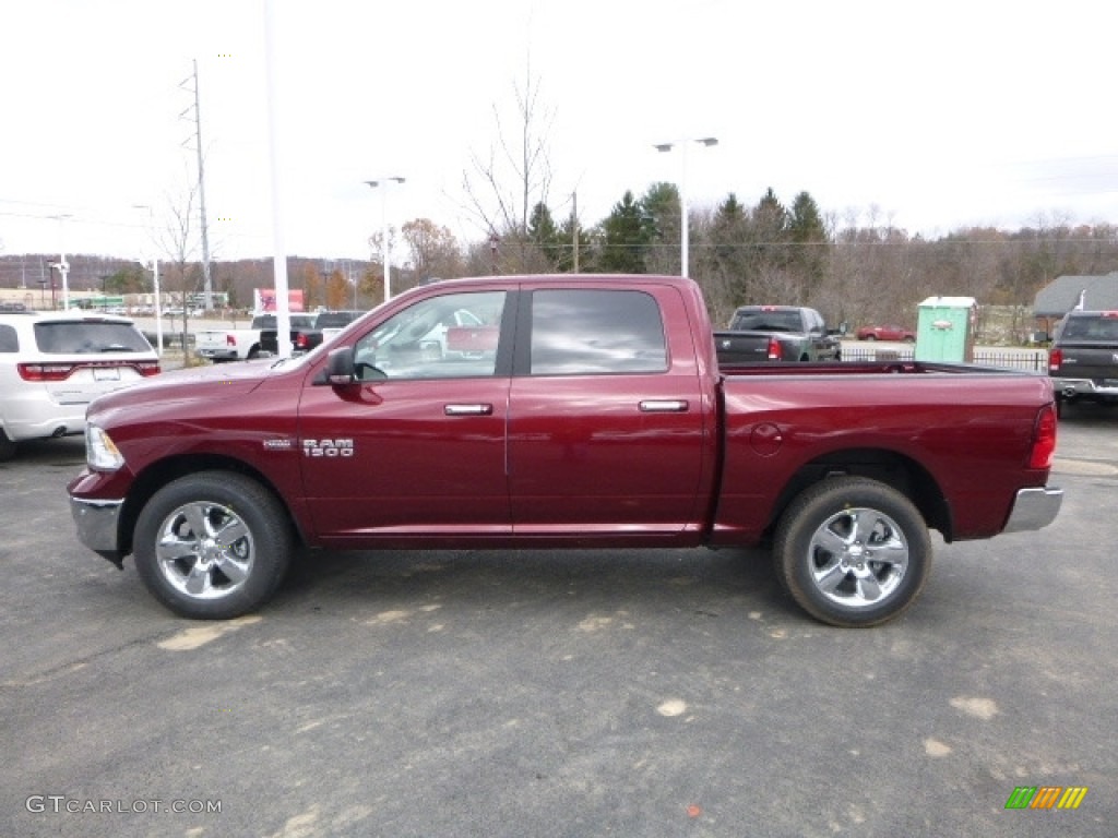 Delmonico Red Pearl 2017 Ram 1500 Big Horn Crew Cab 4x4 Exterior Photo #117144864