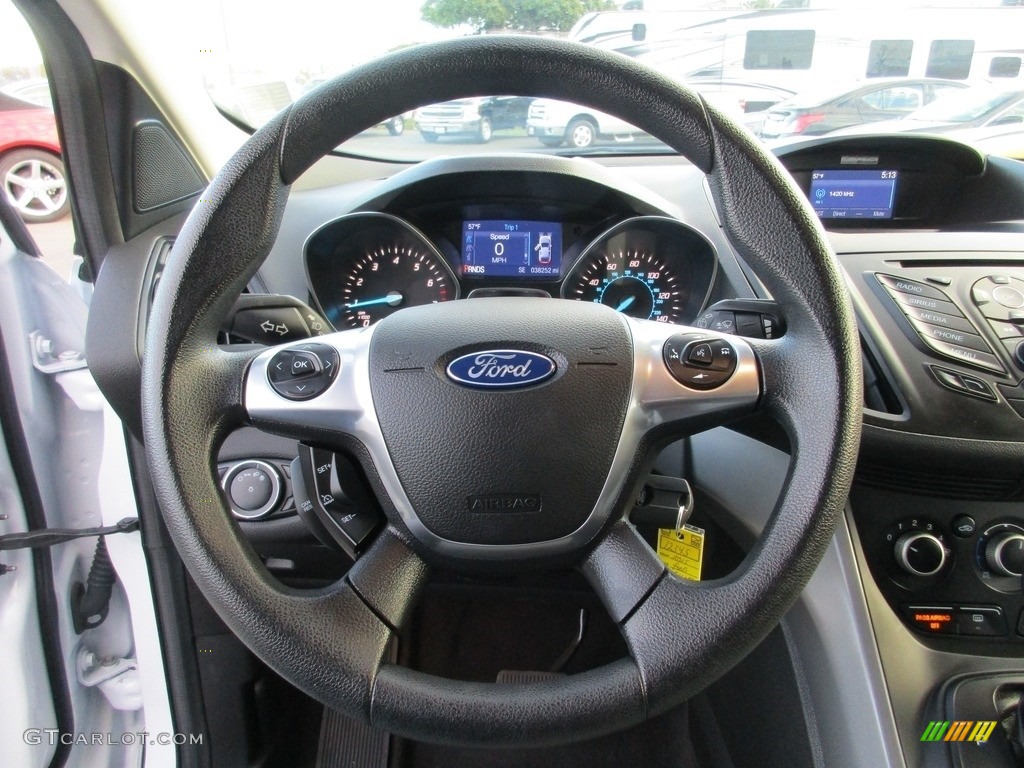 2015 Escape SE - Oxford White / Charcoal Black photo #13